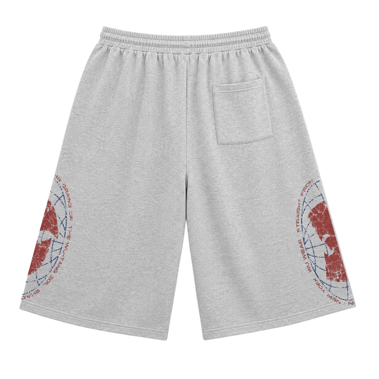 Arch Sweat Short, heather grey, back
