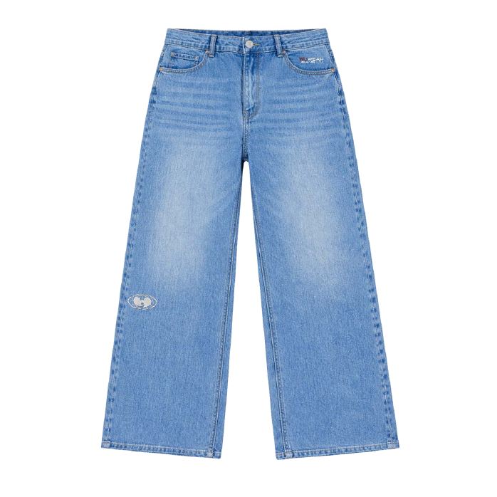 Wide-Leg Jean, light wash, front