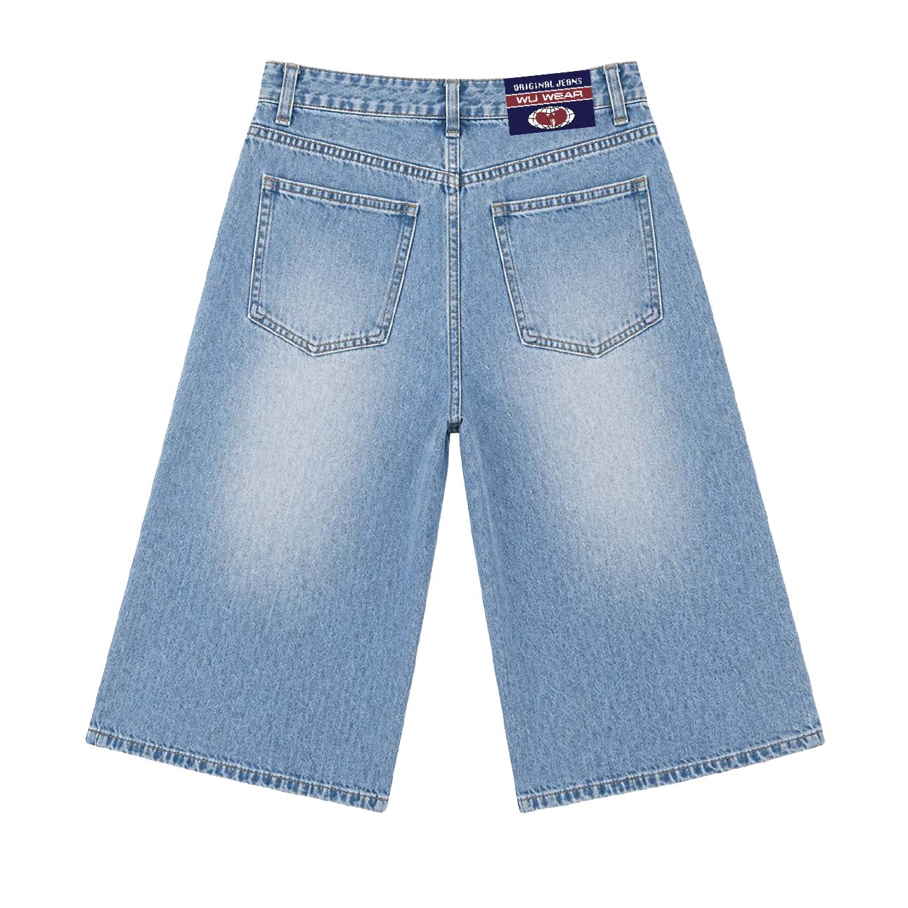 Denim Jort, light wash, back