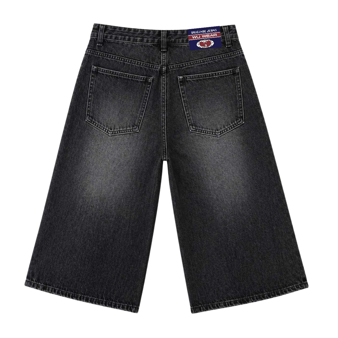 Denim Jort, black wash, back