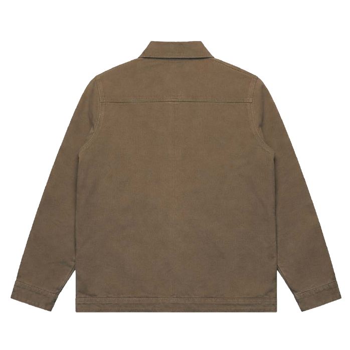 Canvas Chore Jacket, brown, back