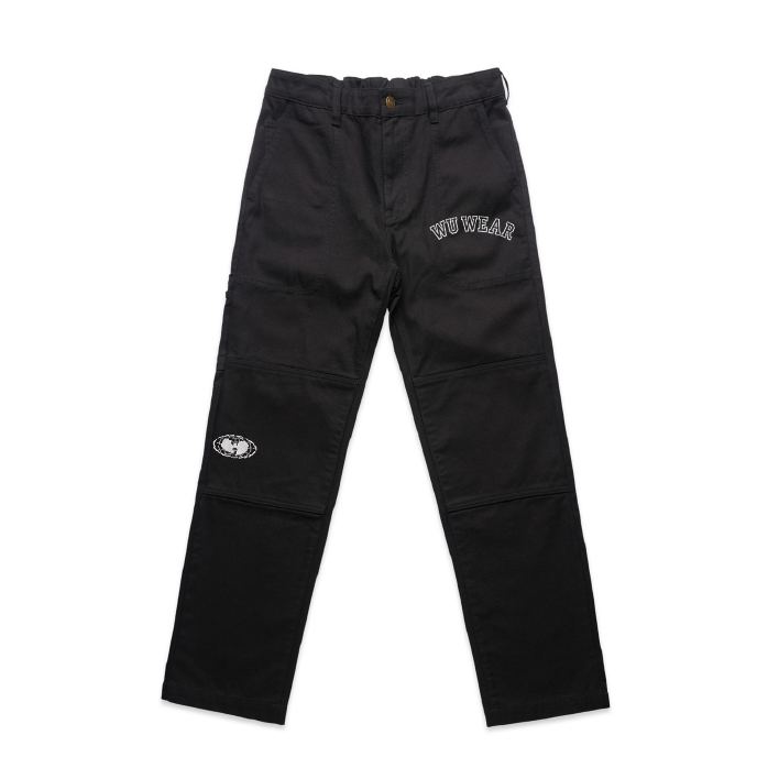 Canvas Work Pant, black, front